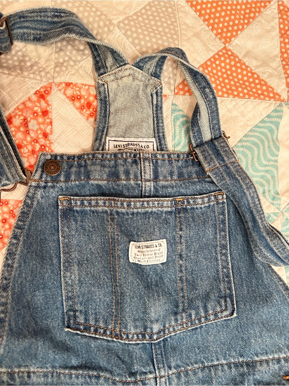 Levi's Light Blue Denim Overalls